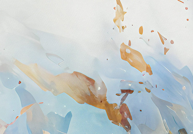 Lielformāta glezna - Dejas skaistums - balerīna dejo uz zila ezera virsmas, 151545, XXL izmērs G-ART