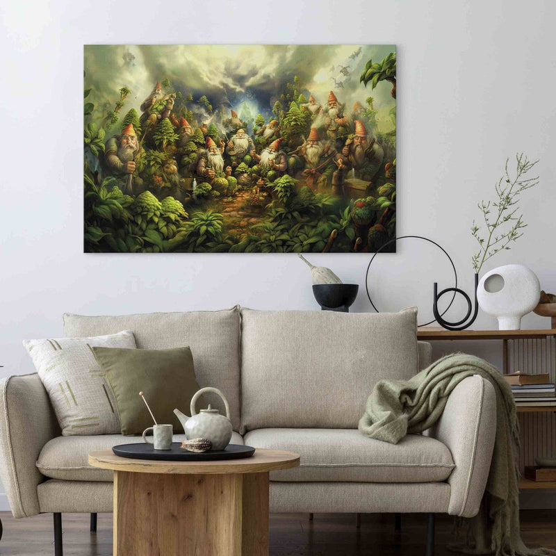 Lielformāta glezna - Meža rūķi, 151559, XXL izmērs G-ART