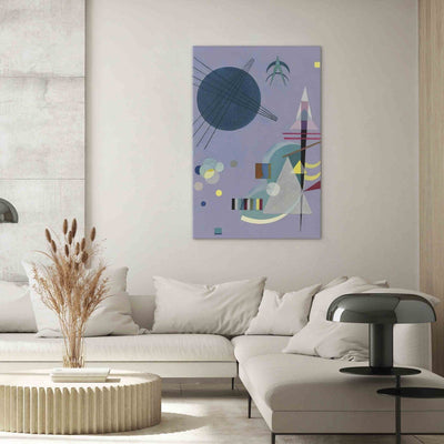Large format painting, Violet Abstraction - Kandinsky's Colorful Geometric Composition, 151641, XXL G-ART