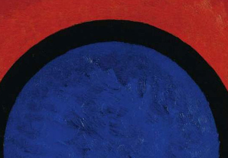 Suurikokoinen maalaus - Sininen ympyrä - ilmeikäs sommitelma, Wassily Kandinsky, 151647, XXL G-ART