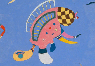Lielformāta glezna - Zilas debesis - Kandinska kompozīcija ar abstraktām formām, 151645, XXL Tapetenshop.lv