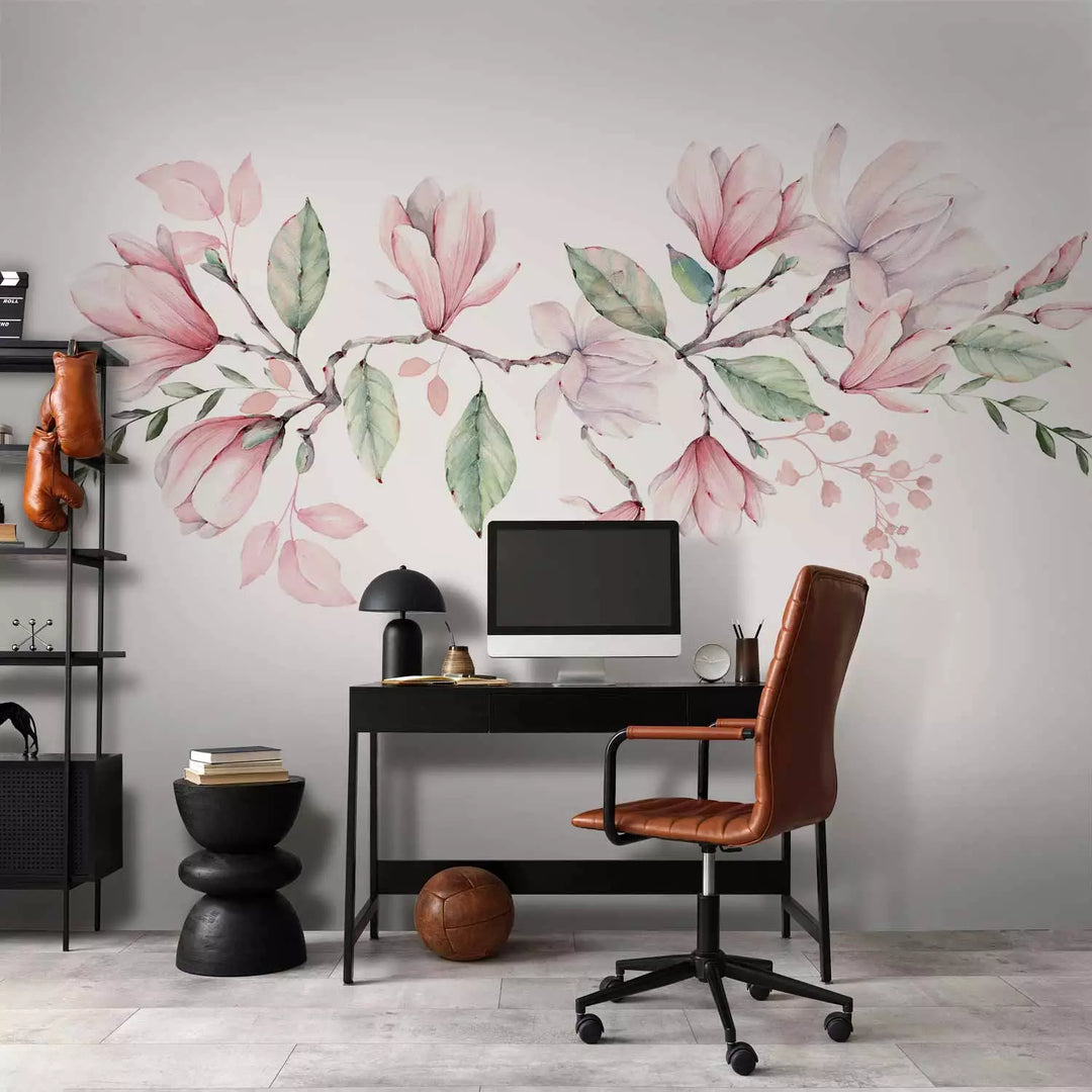 Fototapeet - Magnoolia õis, roosa toonid, 143171