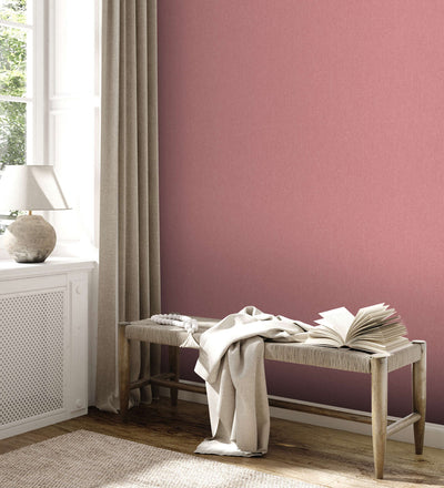 Matt wallpaper with a textured look: pink, 1372244 AS Creation