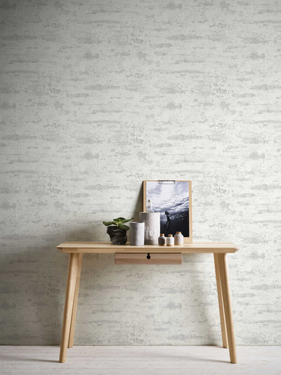 Light grey matt and slightly textured wallpaper, 1332610 AS Creation