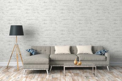 Light grey matt and slightly textured wallpaper, 1332610 AS Creation