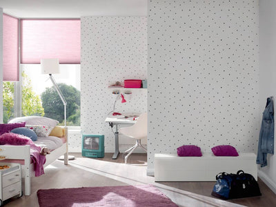 Black and white children's wallpaper with dots 1350717 Without PVC AS Creation
