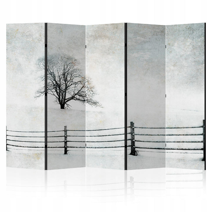 Melnbalts aizslietnis, vienpusējs, 225x172, Ziemas klusums laukos L-ART