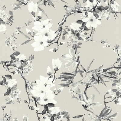 MICHALSKY tapetes ar ziedu motīvu neitrālās krāsās, 1310667 AS Creation