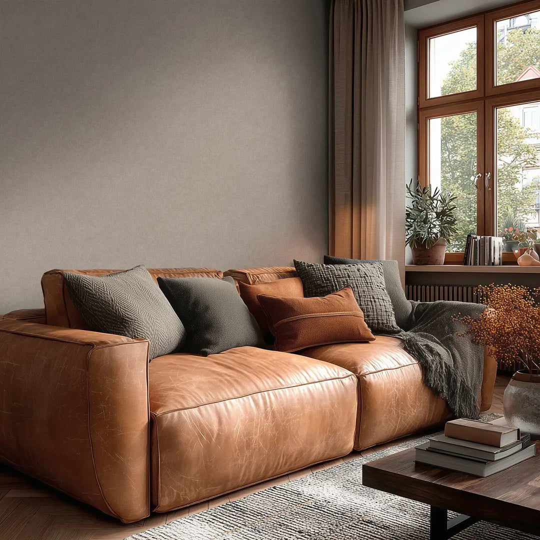 Mierīgas tapetes ar izsmalcinātu faktūru - brūnā krāsā - 3012722 AS Creation