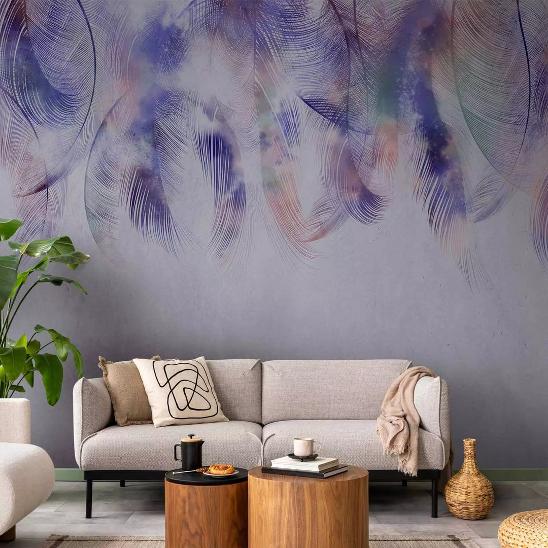 Fototapetai - Violetinės plunksnos, 138407