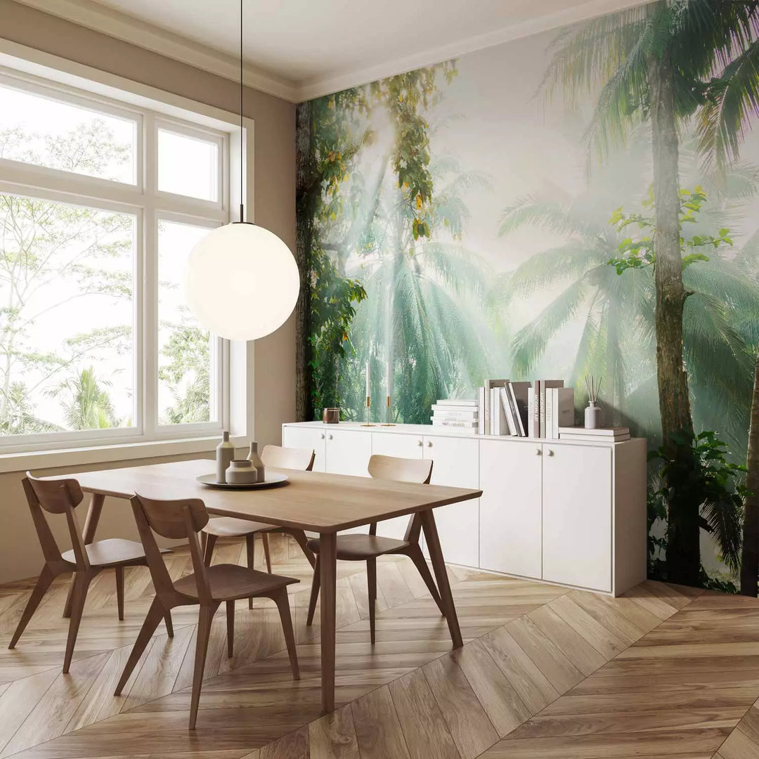 Wall Murals - sunlight between tropical greens, 151261