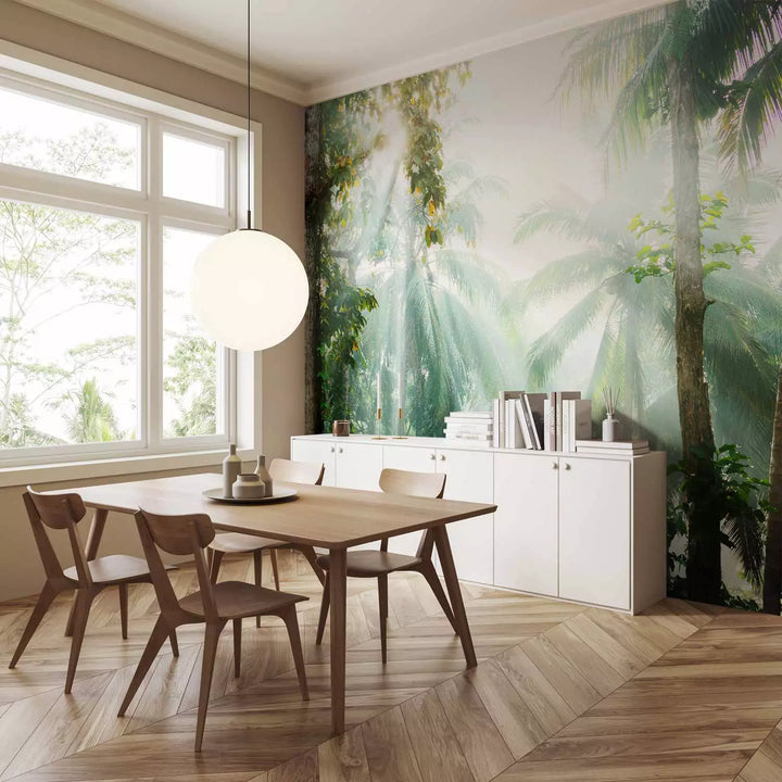 Wall Murals - sunlight between tropical greens, 151261