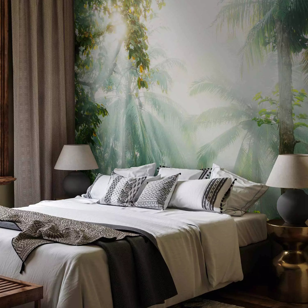 Wall Murals - sunlight between tropical greens, 151261