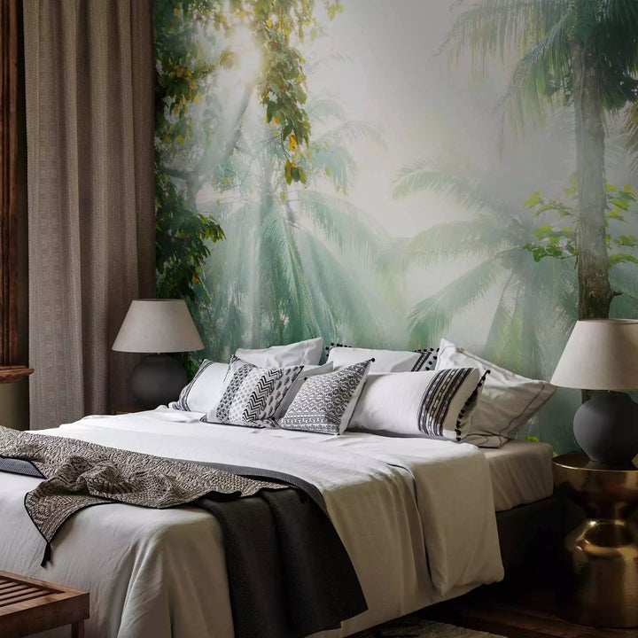 Wall Murals - sunlight between tropical greens, 151261