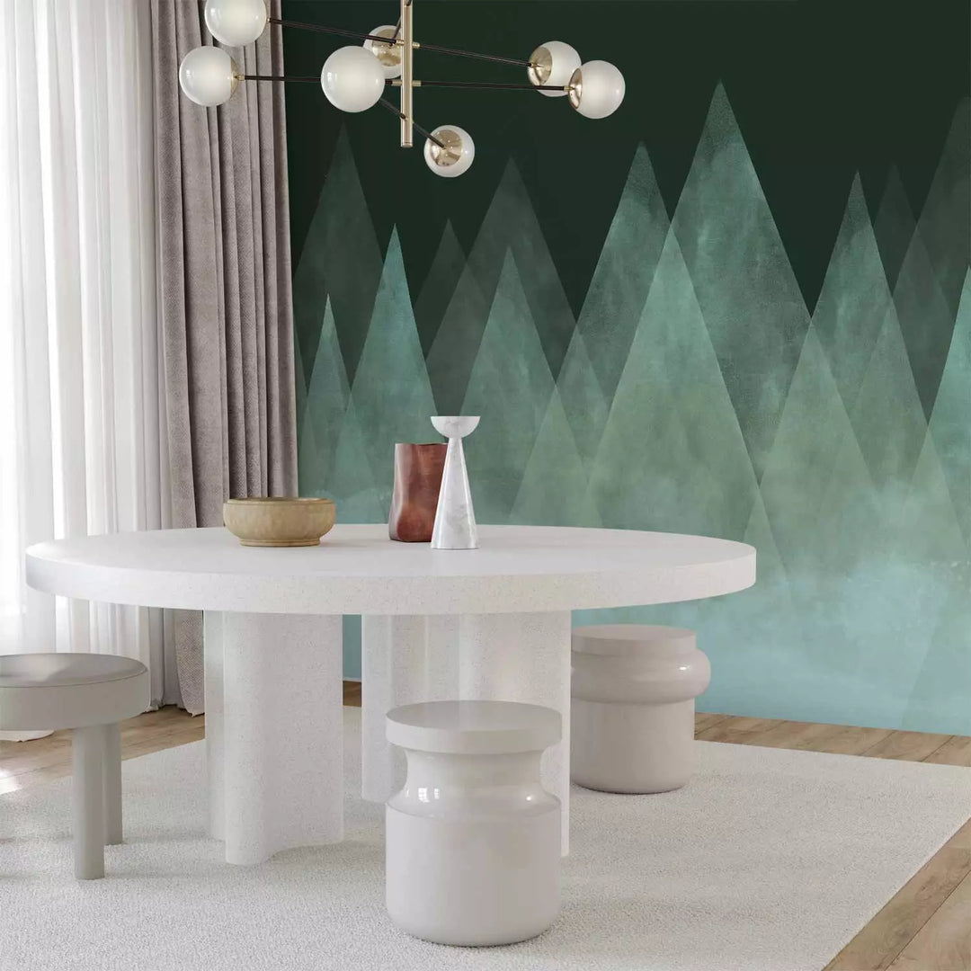 Fototapetai - Tamsių atspalvių peizažas su abstrakcija, 138829