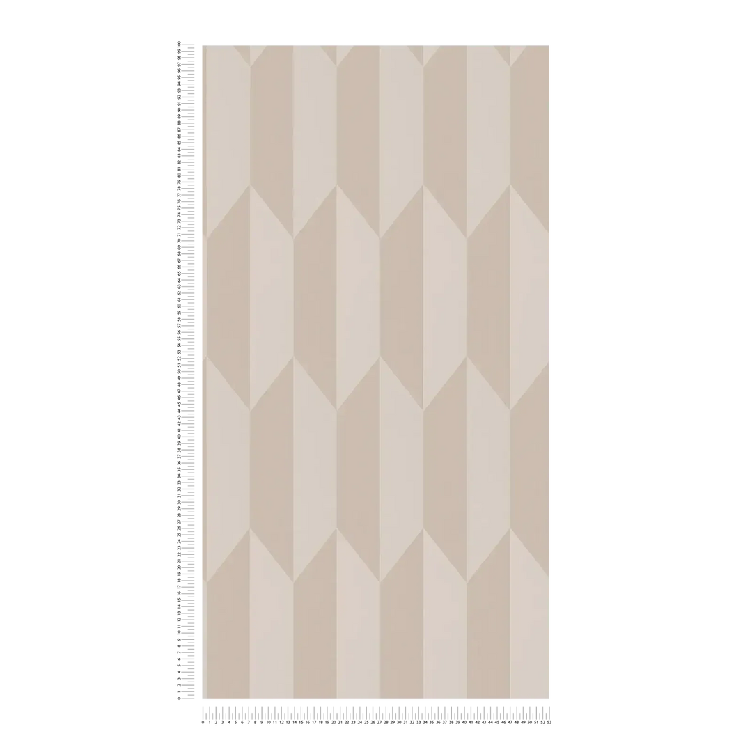 Mūsdienīgs, spīdīgs dimantu raksts uz neaustām tapetēm siltos toņos | 3010515 AS Creation