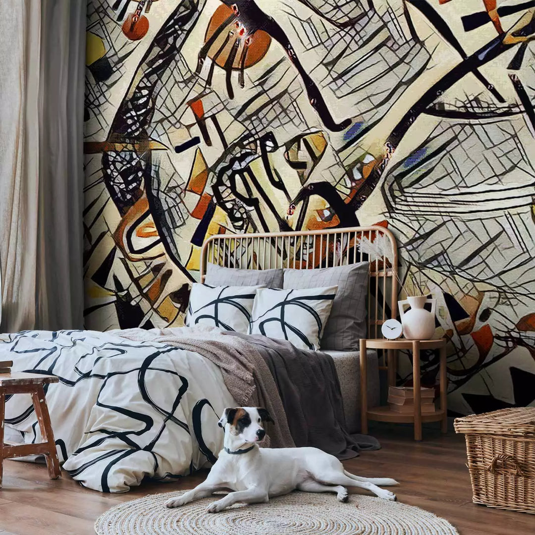 Fototapetai - Wassily Kandinsky stiliaus kompozicija, 151026