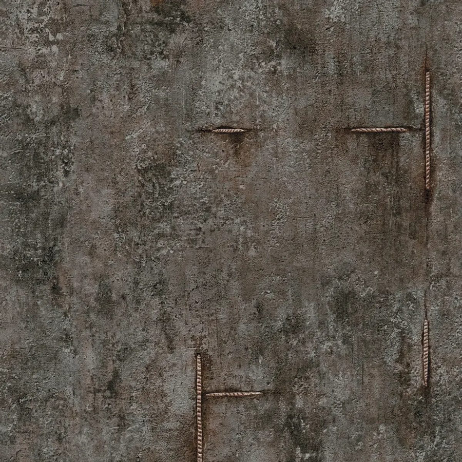 Neaustas tapetes ar autentisku betona rakstu melnā krāsā | 3010507 AS Creation