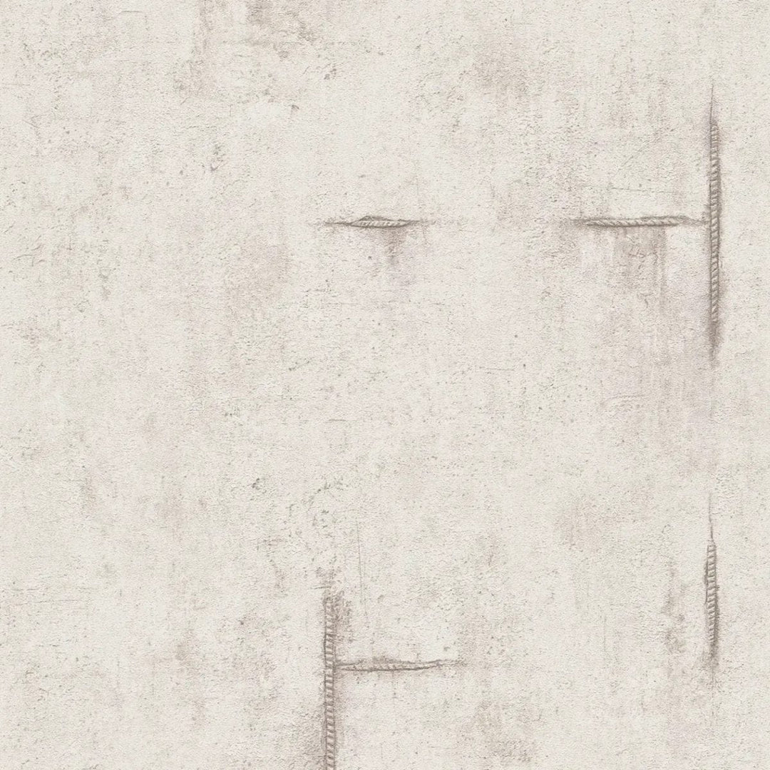 Neaustas tapetes ar betona izskatu un maigu vintāža šarmu | gaiši pelēkā | 3010503 AS Creation