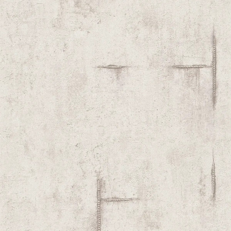 Neaustas tapetes ar betona izskatu un maigu vintāža šarmu | gaiši pelēkā | 3010503 AS Creation