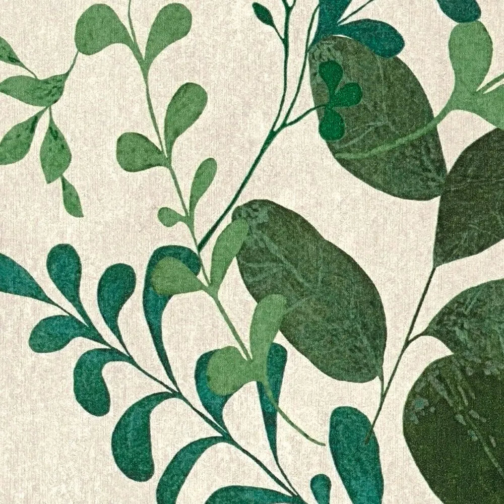 Neaustas tapetes ar lapainiem zariem | zaļā - 3012474 AS Creation