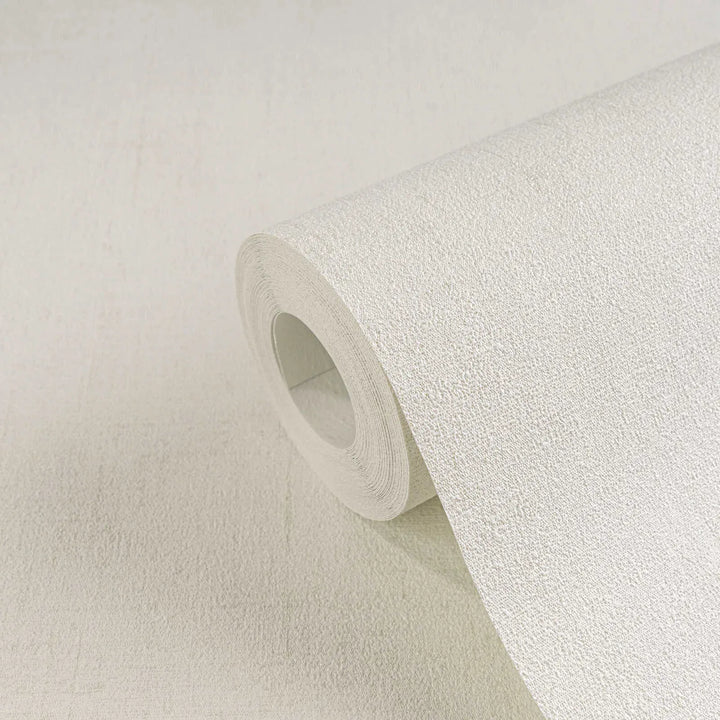 Neaustas tapetes ar minimālistisku tekstila izskatu| krēmkrāsa, balta | 3011071 AS Creation