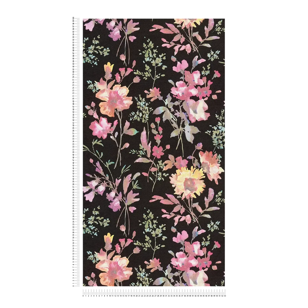 Neaustas tapetes ar rotaļīgu ziedu rakstu un spīdīgiem efektiem | 3010124 AS Creation