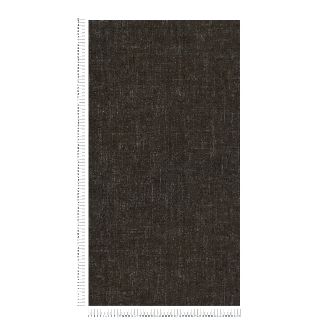 Neaustas tapetes ar smalku lina izskatu | melnā krāsā | 3011101 AS Creation