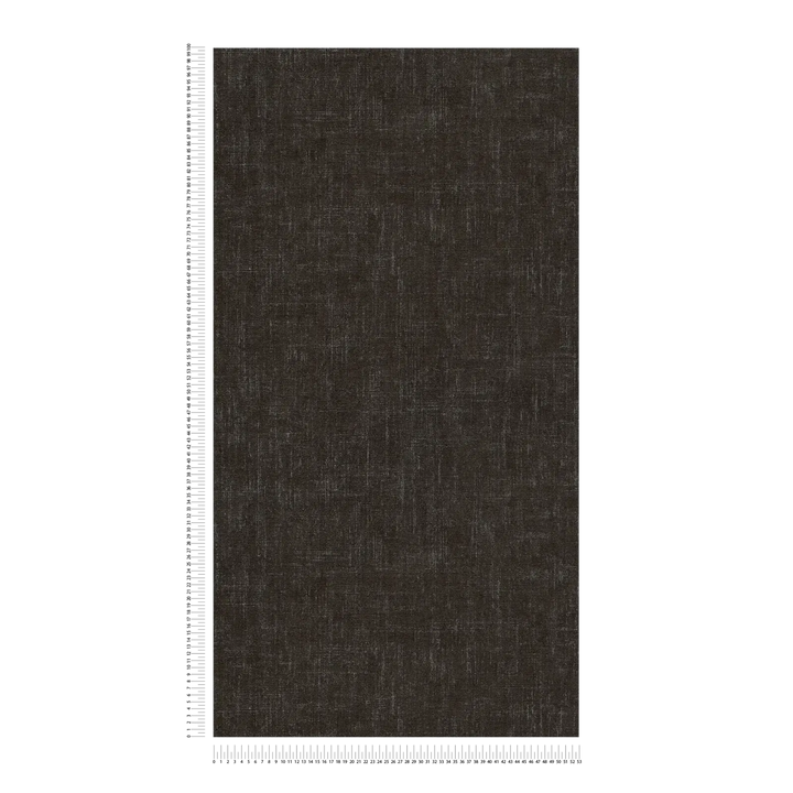 Neaustas tapetes ar smalku lina izskatu | melnā krāsā | 3011101 AS Creation