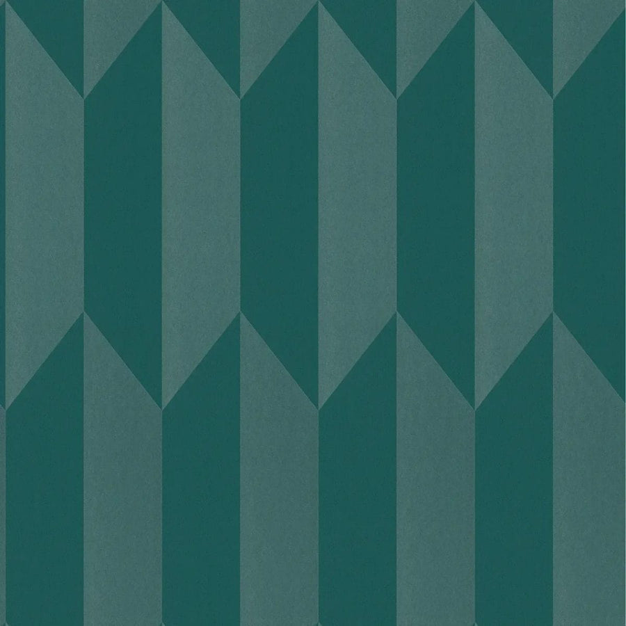 Neaustas tapetes ar spīdīgu ģeometrisku dizainu un gludu virsmu | zila | 3010523 AS Creation