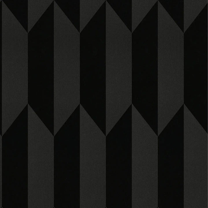 Neaustas tapetes ar spīdīgu mirdzumu un klasisku grafisko izskatu | melnā | 3010524 AS Creation