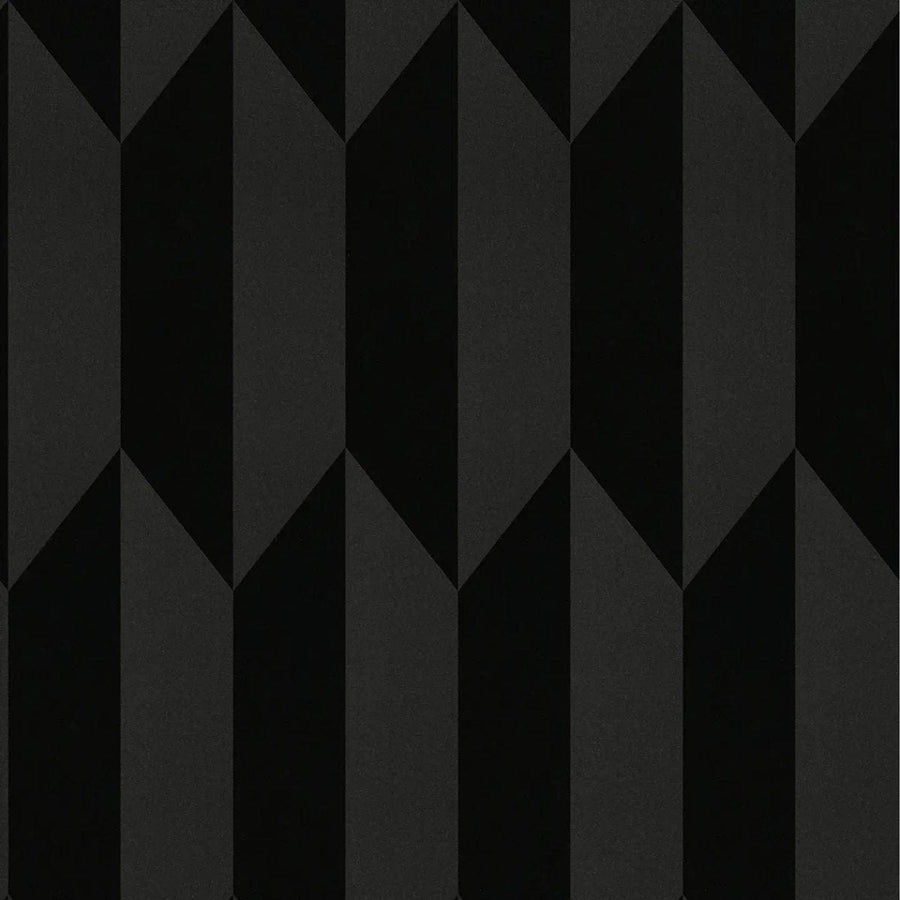 Neaustas tapetes ar spīdīgu mirdzumu un klasisku grafisko izskatu | melnā | 3010524 AS Creation