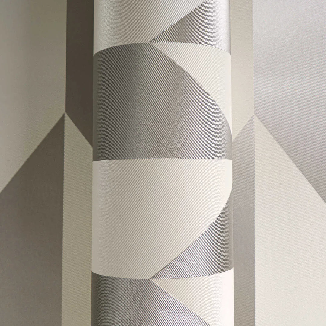 Neaustas tapetes ar spīdumu un grafisku rakstu | bēša, krēma | 3010517 AS Creation