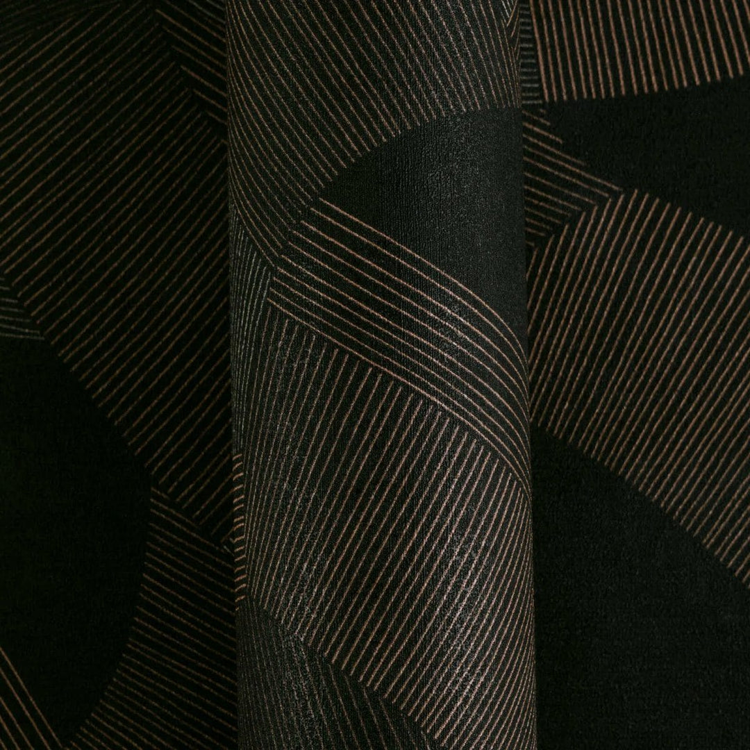 Tapetes ar stilizētu ģeometrisku rakstu | melnā, brūna - 3012065 AS Creation