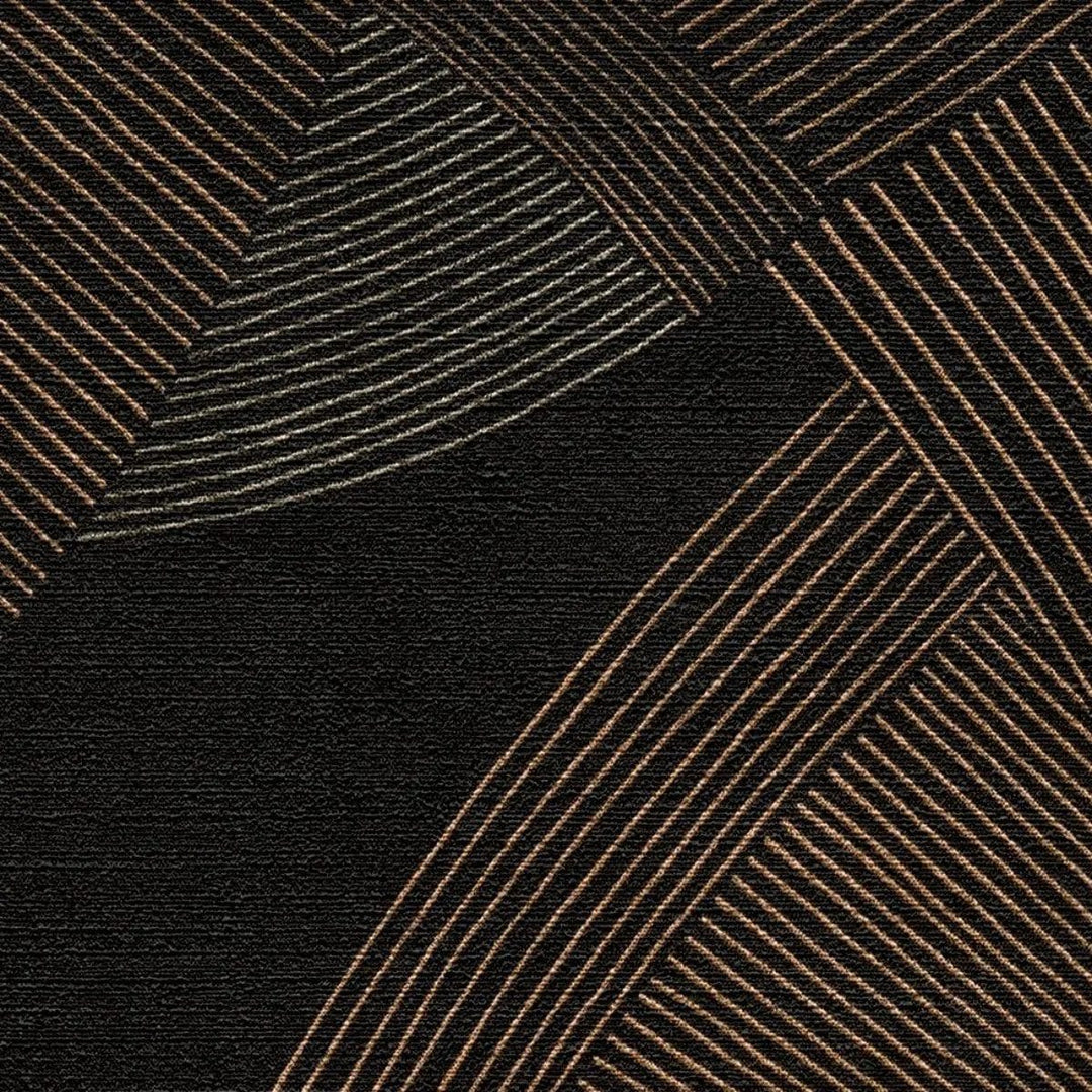 Tapetes ar stilizētu ģeometrisku rakstu | melnā, brūna - 3012065 AS Creation