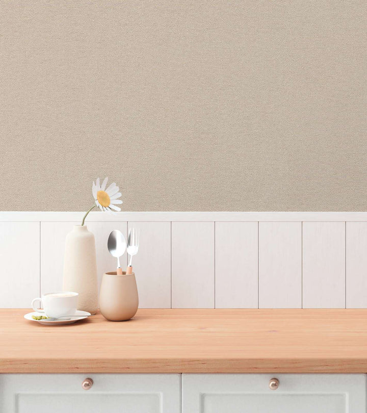 Neaustas tapetes ar tekstila izskatu un vieglu tekstūru – gaiši brūnas - 3010715 AS Creation