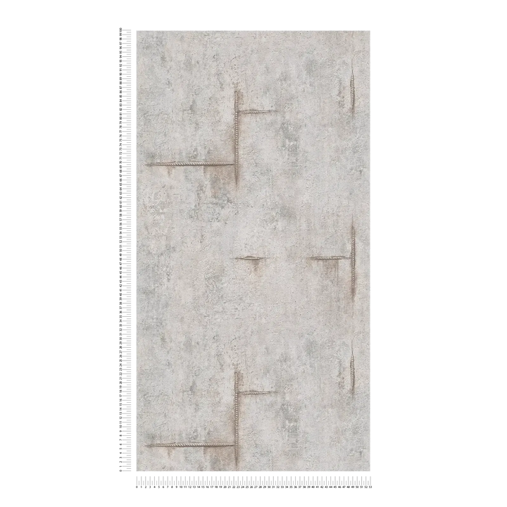 Neaustas tapetes modernam industriālajam stilam | pelēkā | 3010504 AS Creation