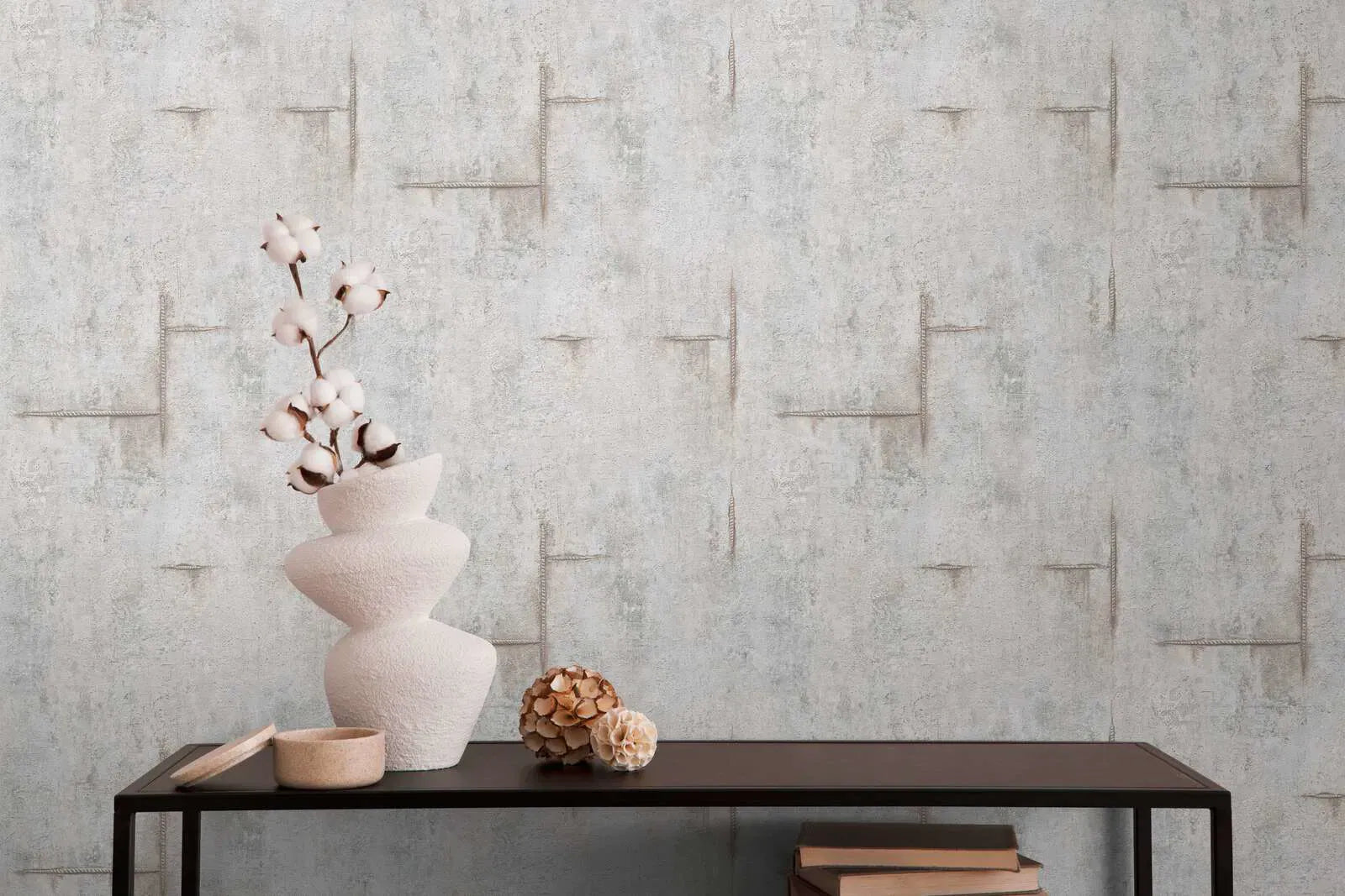 Neaustas tapetes modernam industriālajam stilam | pelēkā | 3010504 AS Creation