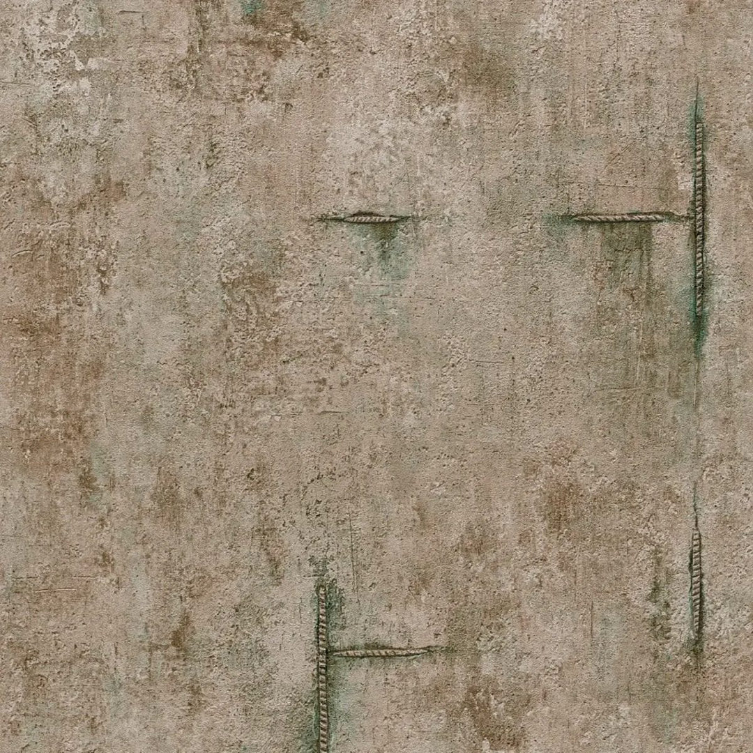 Neaustas tapetes modernam industriālajam stilam | tumši brūnā | 3010506 AS Creation