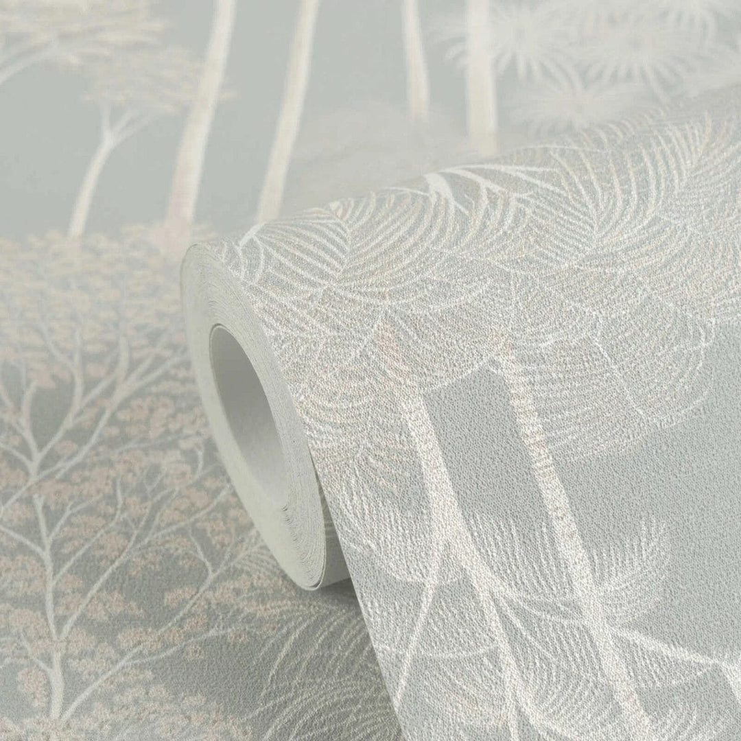 Neaustas tapetes tropiskā stilā ar palmu kokiem zaļā krāsā - 3012106 AS Creation