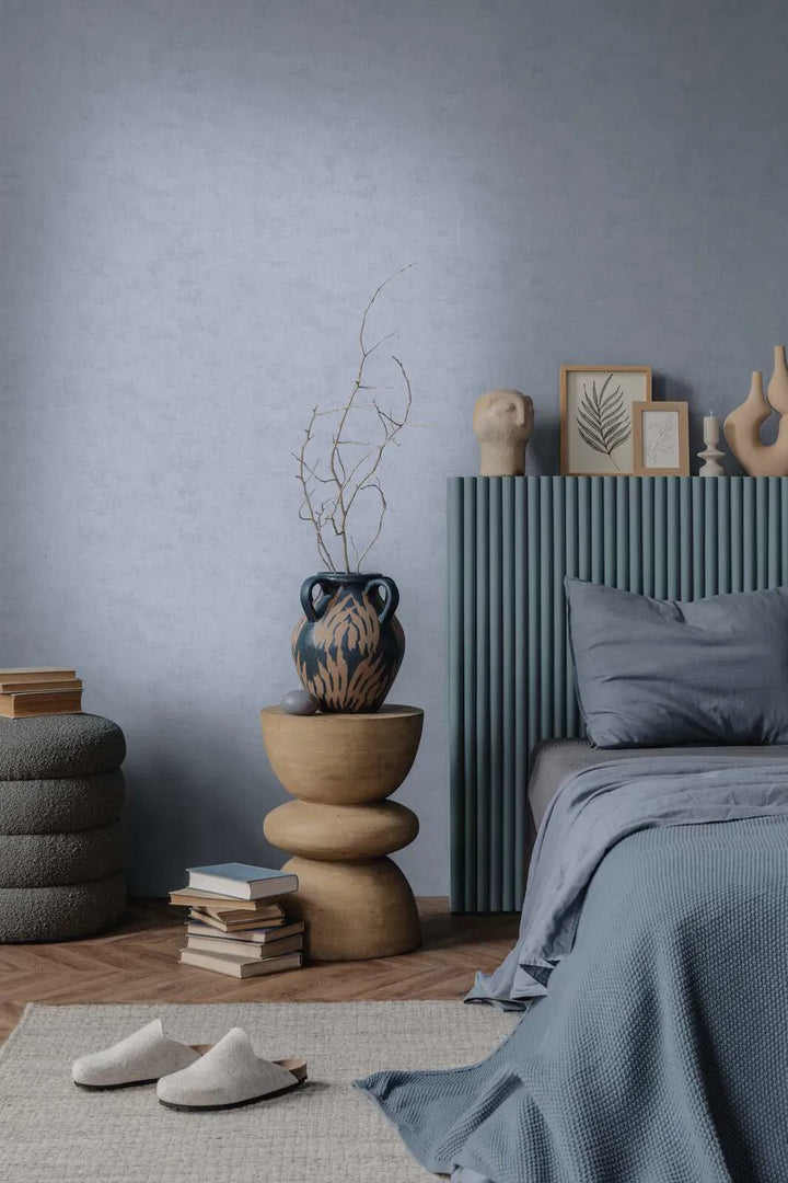 Neaustas tapetes vienkrāsainas ar matētu izskatu - zilas - 3011753 AS Creation