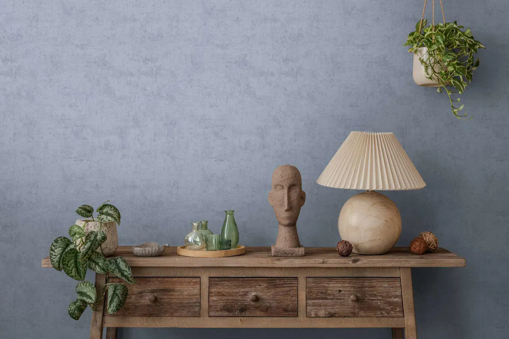 Neaustas tapetes vienkrāsainas ar matētu izskatu - zilas - 3011753 AS Creation