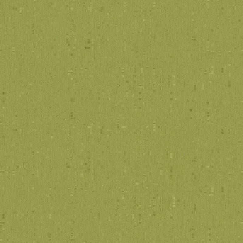 Olive green wallpaper with linen texture, 1341225 AS Creation