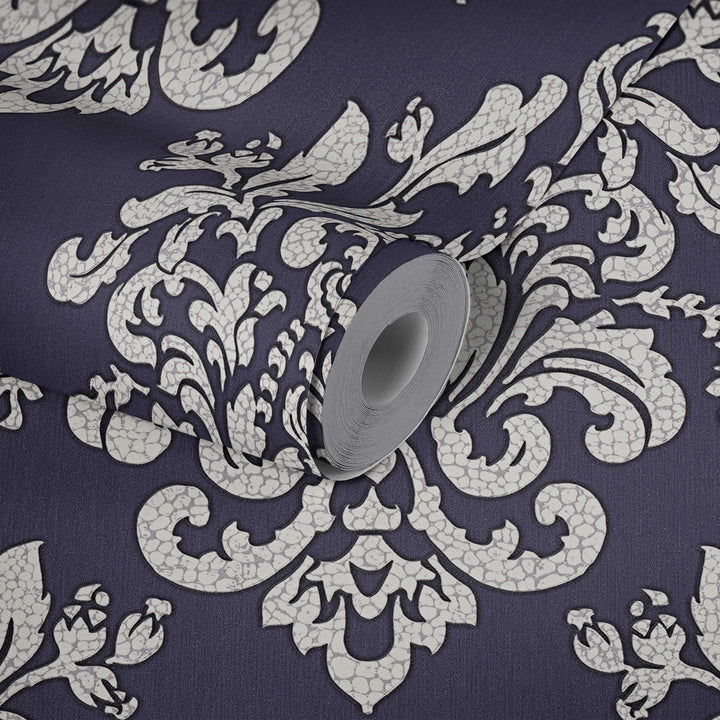 Ornamenta tapetes ar krekinga efektu violetos toņos, 341431 AS Creation