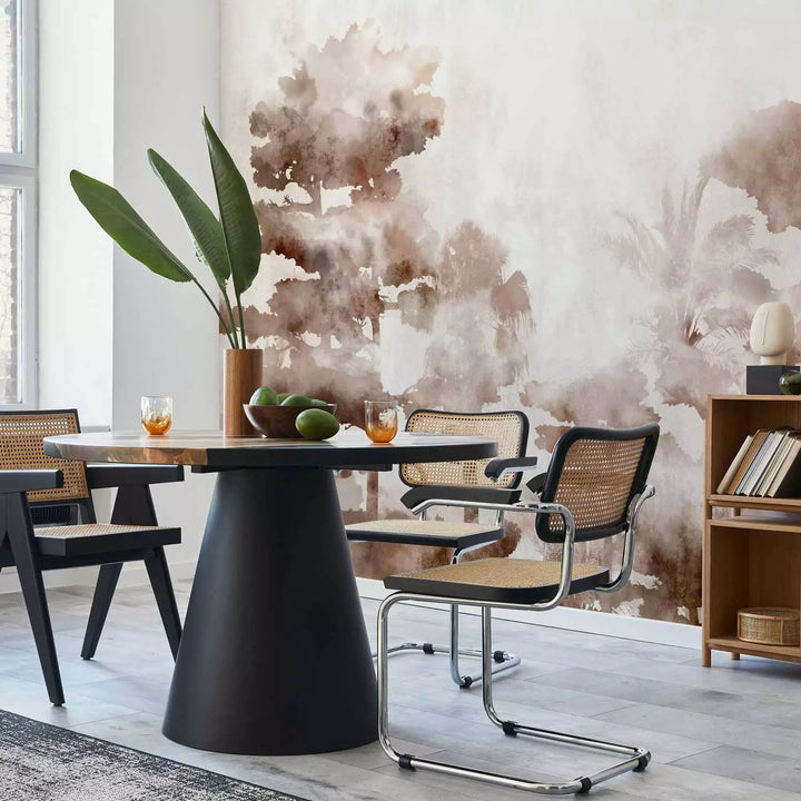 Фотообои с природным рисунком в коричневых тонах - Акварельный лес, 134457