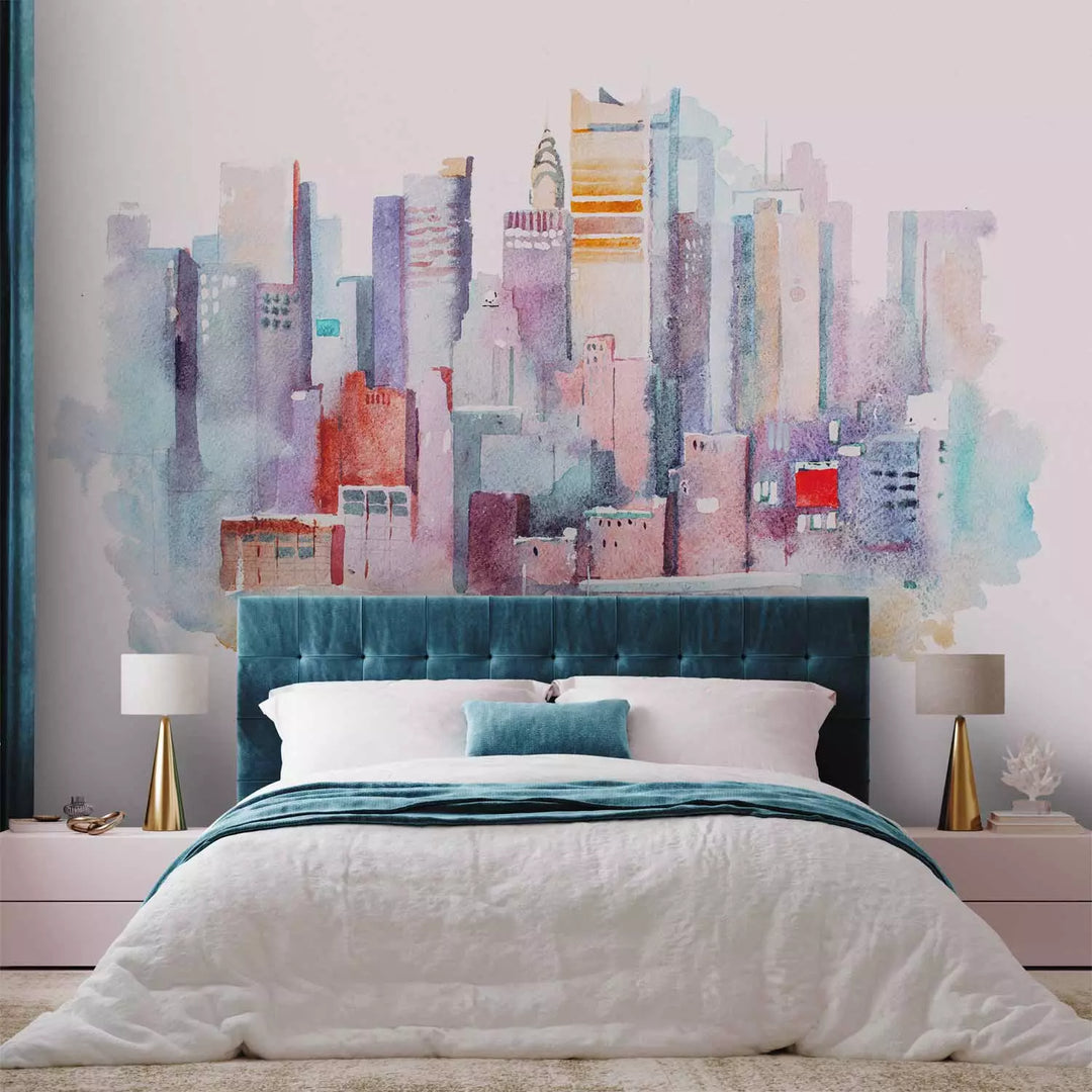 Fototapetai - Niujorko portretas akvarele, 150973