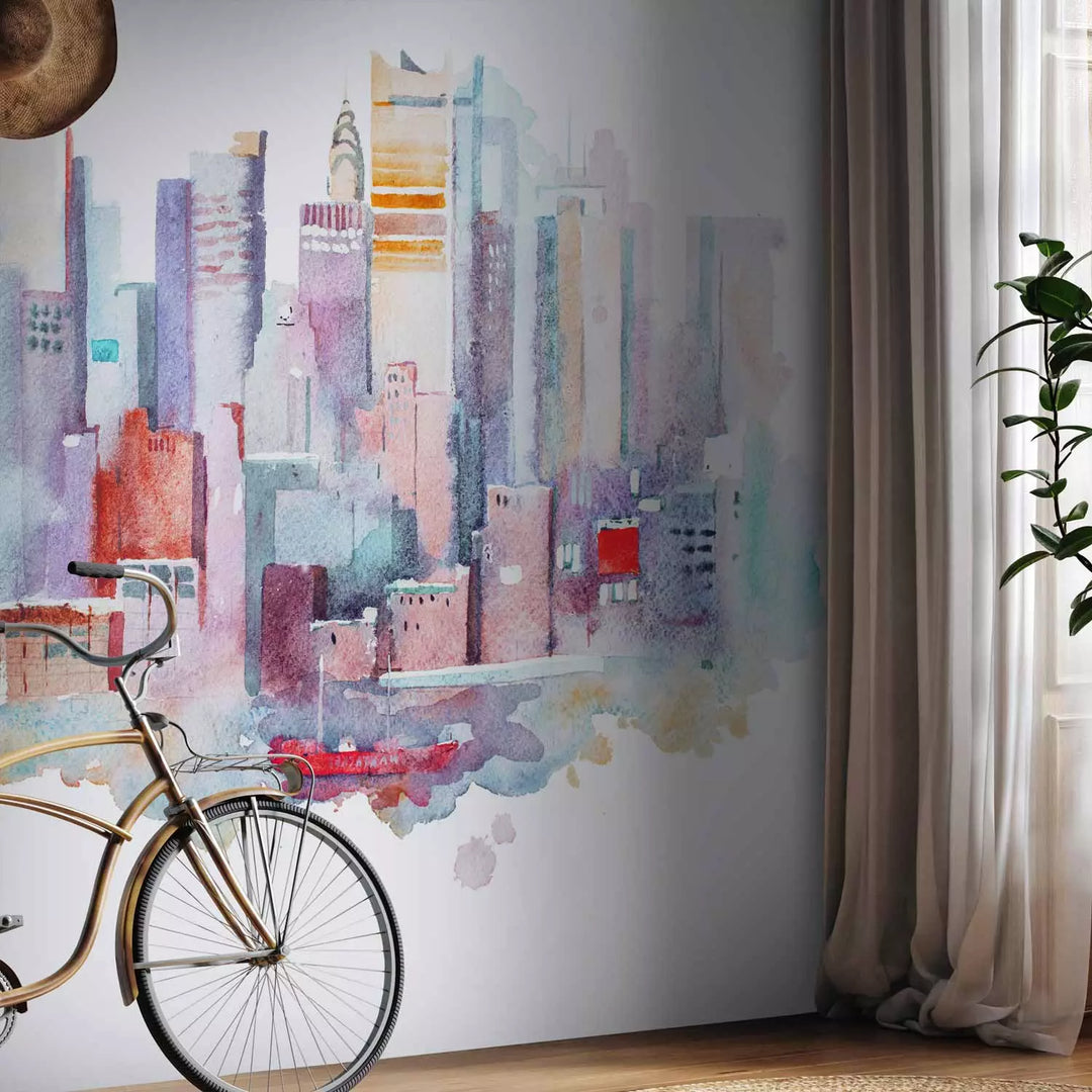 Fototapetai - Niujorko portretas akvarele, 150973