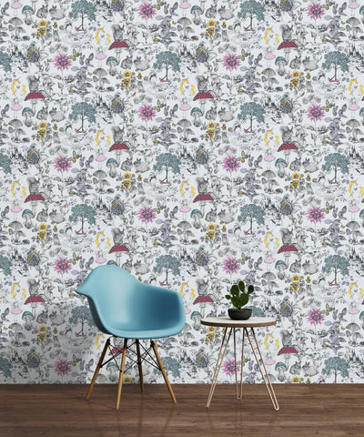 Fabulous wallpaper with animals and fairies 1350421 Without PVC AS Creation