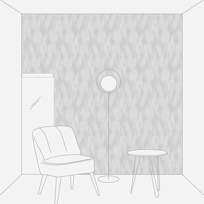 Grey graphic non-woven wallpaper with subtle diamond pattern, 1373604 AS Creation