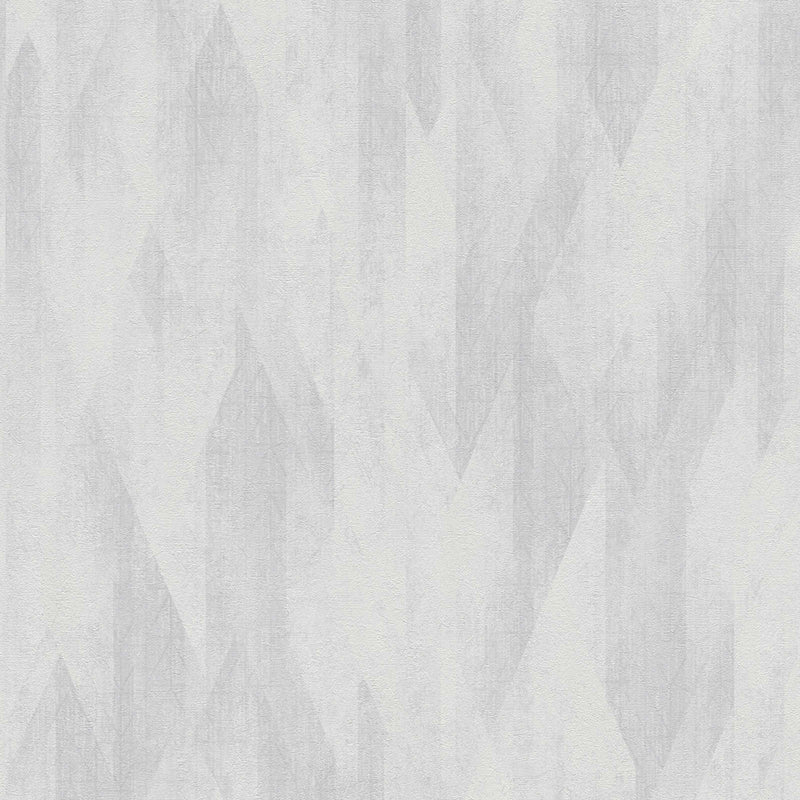 Grey graphic non-woven wallpaper with subtle diamond pattern, 1373604 AS Creation